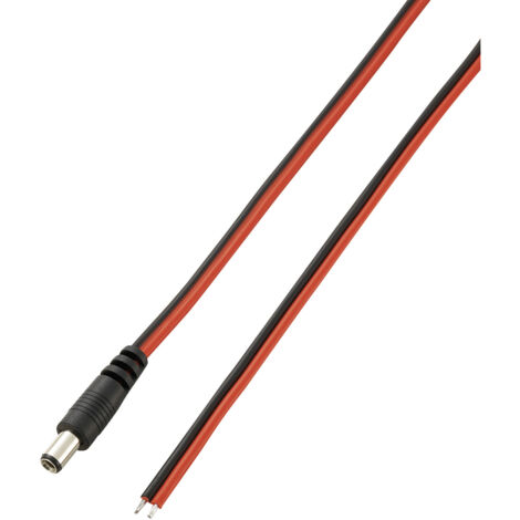 VOLTCRAFT VC-10906535 Niedervolt-Anschlusskabel Niedervolt-Stecker -  5.5 mm 2.5 mm    1 St.