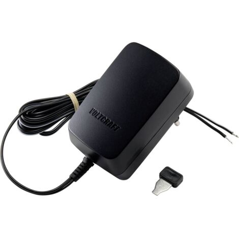 VOLTCRAFT VC-11258695 Alimentatore a spina regolabile 3 V/DC, 4.5 V/DC, 5 V/DC, 6 V/DC, 7.5 V/DC, 9 V/DC, 12 V/DC 1.5 A