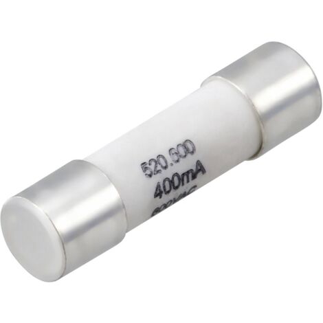 VOLTCRAFT VC 151/171 Fuse Fusible de multimètre (Ø x L) 5 mm x 20 mm 400 mA 600 V/AC, 600 V/DC rapide -F- Contenu 1 pc(s) R688582