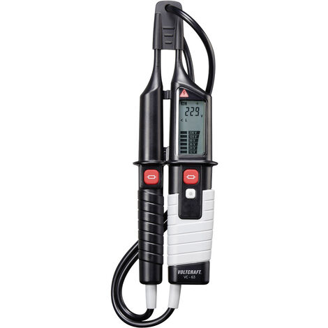 VOLTCRAFT VC 63 Zweipoliger Spannungsprüfer  CAT III 1000 V, CAT IV 600 V Akustik, LCD, LED