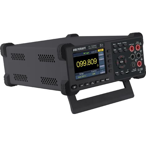 VOLTCRAFT VC-7200BT MULTIMÈTRE DE TABLE NUMÉRIQUE ENREGISTREUR DE DONNÉES CAT I 1000 V, CAT II 600 V AFFICHAGE (NOMBRE DE POINTS