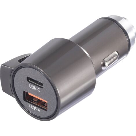 VOLTCRAFT VC-CPS-45W Chargeur USB 1x USB-A, 1x USB-C® noir pour voiture Y269803