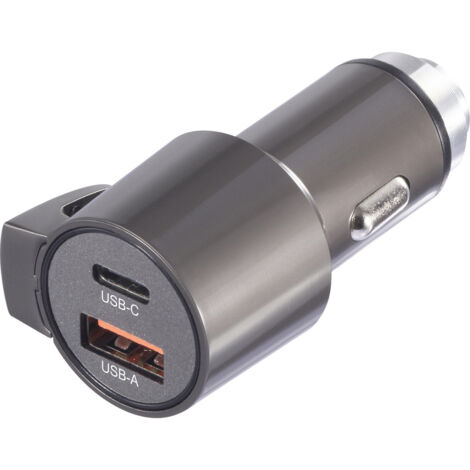 VOLTCRAFT VC-CPS-45W USB Ladegerät  1x USB-A, 1x USB-C®  Schwarz KFZ
