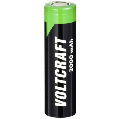 VOLTCRAFT VC-Li 3,7-2000 Batteria ricaricabile speciale 18650 Flat Top Li-Ion 3.7 V 2000 mAh 1 pz.