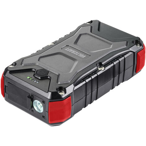 VOLTCRAFT VC PB PD65W Rugged Powerbank 30000 mAh USB PD 3.0 Li-Ion Schwarz-Rot LED Taschenlampe, St