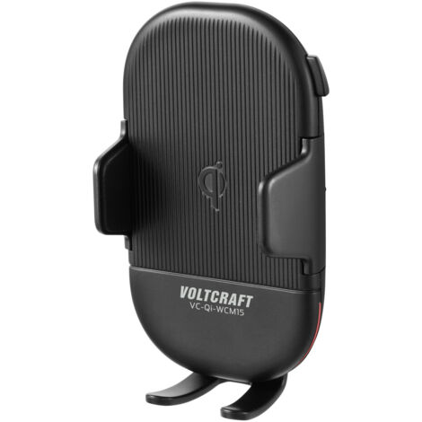 VOLTCRAFT VC-Qi-WCM15 grille de ventilation Support de téléphone portable pour voiture avec fonction