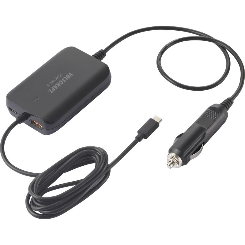 Voltcraft - Chargeur usb pour voiture VC100WC-3 VC-12380810 Courant de sortie (max.) 5 a 3 x 1x usb-a, 2x usb-c® usb Power Delivery (usb-pd) W489852