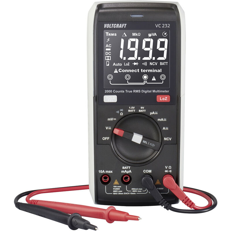 Voltcraft - VC232 Hand-Multimeter digital cat iii 600 v Anzeige (Counts): 2000