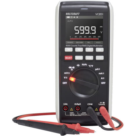 VOLTCRAFT VC851 Hand-Multimeter digital CAT III 1000 V, CAT IV 600 V Anzeige (Counts): 6000