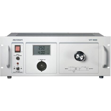 VOLTCRAFT VIT 1000 Trasformatore isolamento regolabile laboratorio 1 - 250 V/AC