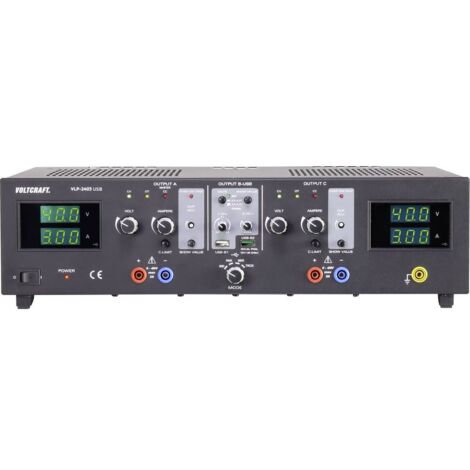 VOLTCRAFT VLP-2403 USB Alimentatore da laboratorio regolabile 0 - 40 V 0.01 - 3 A 273 W OVP Num. uscite 4 x