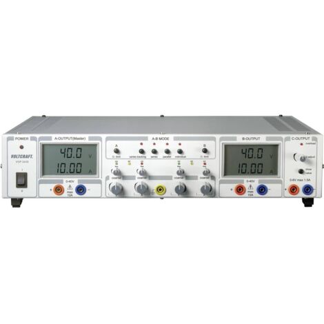VOLTCRAFT VSP 2410 Alimentatore da laboratorio regolabile 0.1 - 40 V/DC 0 - 10 A 809 W Num. uscite 3 x