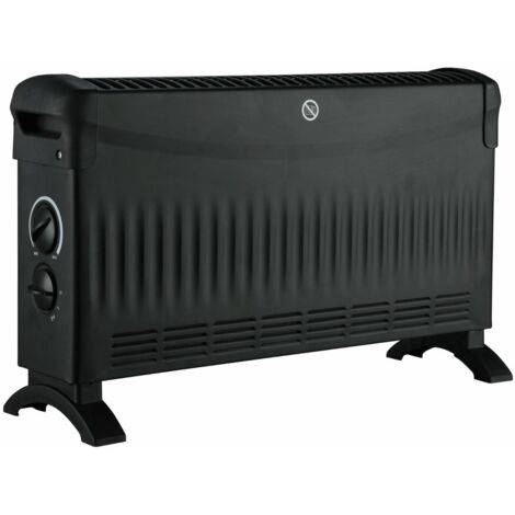 VOLTENO BASIC KONVEKTOR 2000W MIT LÜFTER 750W/1250W/2000W SCHWARZ