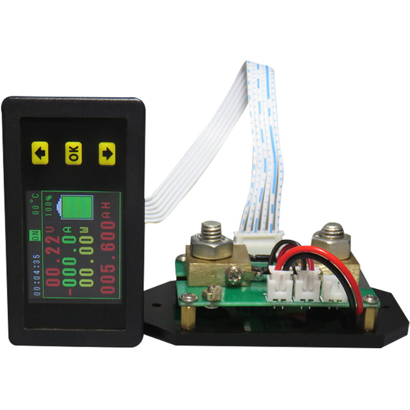

Voltimetro multifuncion Instrumento de corriente de voltaje de pantalla LCD de 1,8 pulgadas, con funcion de memoria de apagado,Multicolor, 200A