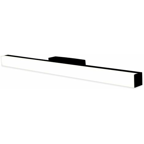 Voltman – Applique de salle de bain 78cm noire – 20W 1600lm 4000K – Étanchéité IP44 – Design art déco pour salle de bain moderne