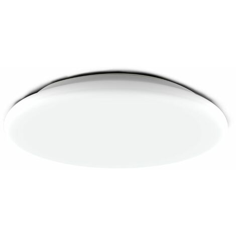 Voltman – Plafonnier spécial salle de bain IP54 étanche 18W 1710lm 4000K – Design arrondi – Dimensions 31x31x7cm – Matériau PC