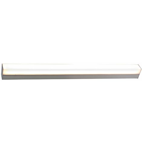 Voltman – Réglette de salle de bain 90cm 18W 1410lm IP44 chrome – Éclairage étanche pour espaces humides – Classe énergétique A+