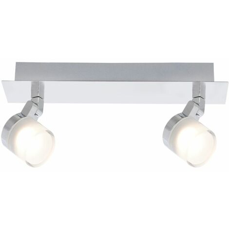 Voltman – Réglette de salle de bain étanche IP44 – 10W 700lm 3000K – Aluminium chrome – Dimensions 30,5x13x9cm – Classe énergétique A+
