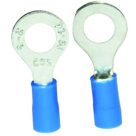 Voltman VOM514119 Bo/îte de 10 cosses rondes section 6 mm pour fils de 2,5 /à 6 mm Jaune