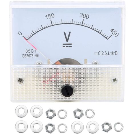 Voltmeter Zeiger Spannungsmesser Voltmeter Analoges 0-450V DC Volt Messgerät Spannungs Tester Detektor Spannungs Panel Volt Gauge Spannungsprüfer