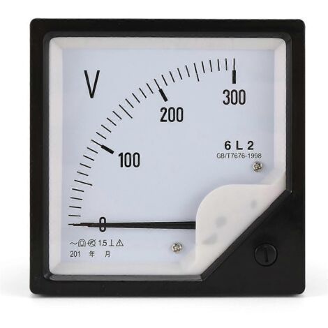 Voltmètre 6L2 AC 300V à aiguille, connecteur mécanique