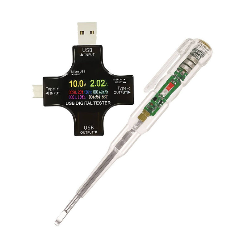 Voltmètre Ampèremètre 1 Pc Testeur De Testeur Pd De Type c Mètre Numérique De Adaptateur 3 En 1 Moniteur De Charge Avec Écran Testeur Multimètre