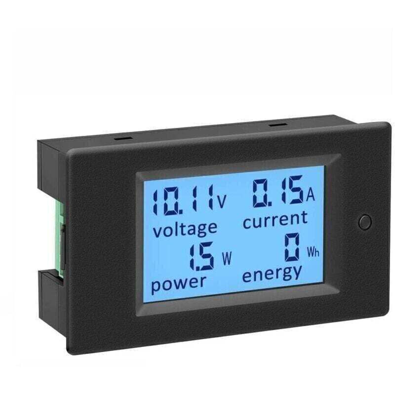 Voltmetre Amperemetre 12V Testeur Indicateur Tension Courant Puissance énergie Numerique DC 6.5-100V 100A Volt Ampere Watt Multimètre LCD Afficher