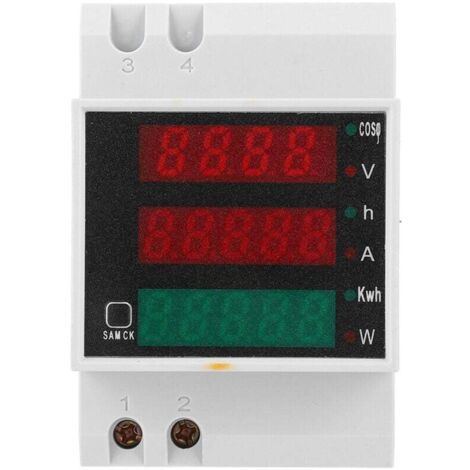 Voltmètre Ampèremètre Multifonction d52-2047 Compteur Électrique Multifonction Compteur De Facteur De Puissance De Tension De Courant Affiché Numérique Ac200450v