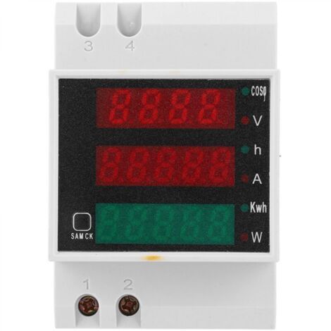 Voltmètre Ampèremètre Multifonction d52-2047 Compteur Électrique Multifonction Compteur De Facteur De Puissance De Tension De Courant Affiché Numérique Ac200450v