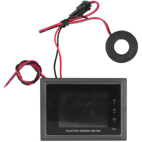Voltmètre Ampèremètre Numérique 2.4 Pouces Multimètre Testeur AC 50‑300V 0‑100A 30KW