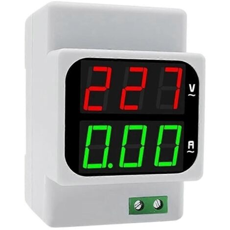 Voltmètre-ampèremètre numérique à double affichage, AC1-120A, 50-500V, LED