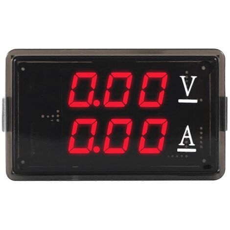 Voltmètre-ampèremètre numérique à LED rouge DC0-100V 10A