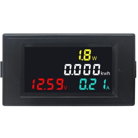 Voltmètre Ampèremètre Numérique DC 14-600V 20A LCD pour Solaire Auto Moteur