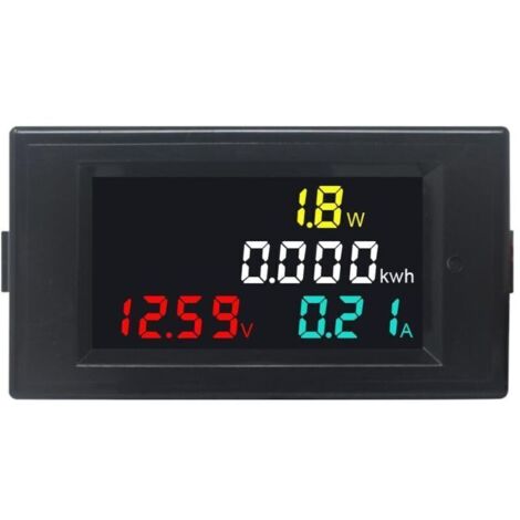 Voltmètre Ampèremètre Numérique DC 14-600V 20A LCD pour Solaire et Moteur Auto