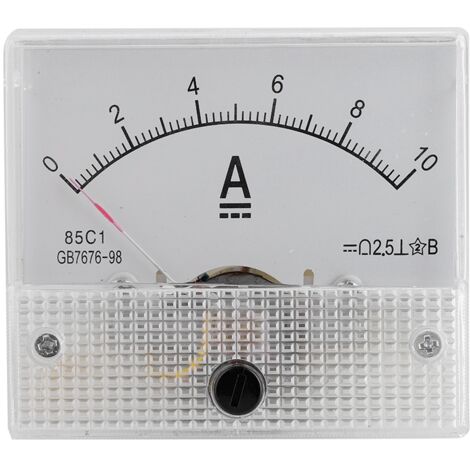 Voltmètre Analogique DC 85C1 0-10A, Précision 2.5, Pour Tableau de Bord