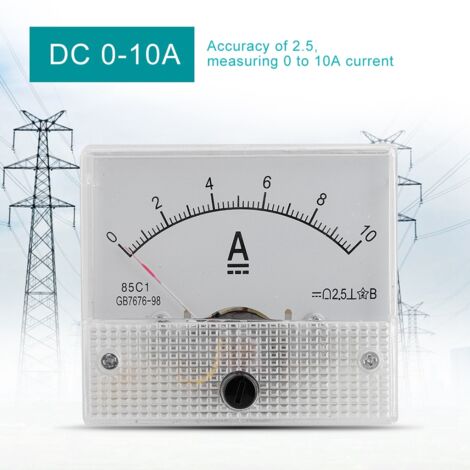 Voltmètre analogique DC 85C1 0-10A, précision 2.5% pour tableau de bord