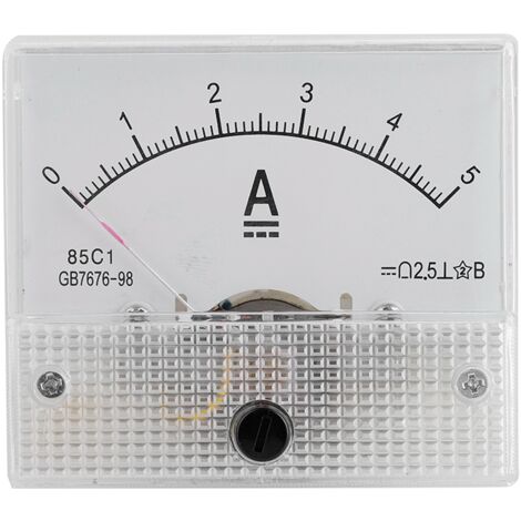 Voltmètre analogique DC 85C1, 0-5A, précision 2.5, pour tableau de bord