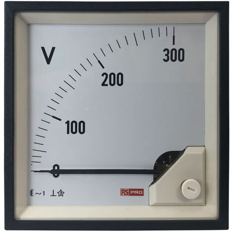 Voltmètre analogique Dc Rectangle Panneau Volt analogique Jauge de mesure  10 Styles Volt