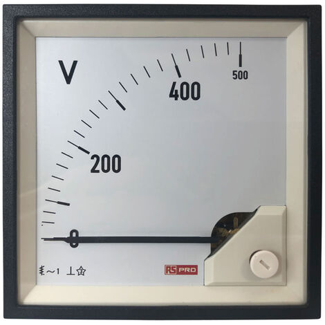 E44-Voltmètre analogique de tableau 300vca / 60 x 47mm avec miroir classe  2,5 à 10,90 €