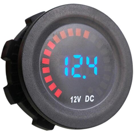Voltmètre numérique à affichage LED pour voiture et moto, indicateur de tension 12 V
