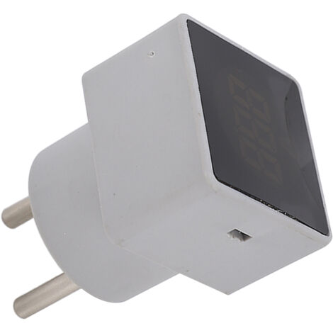 Voltmètre Numérique AC 50‑380V avec Affichage LCD Rétroéclairé Rouge, Prise Européenne