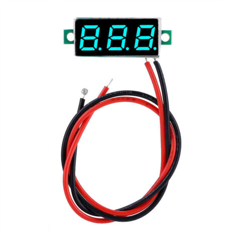 Voltmètre Numérique DC 0.28" LED Bleu 2.5-30V pour Tableau de Bord - 1 Pièce