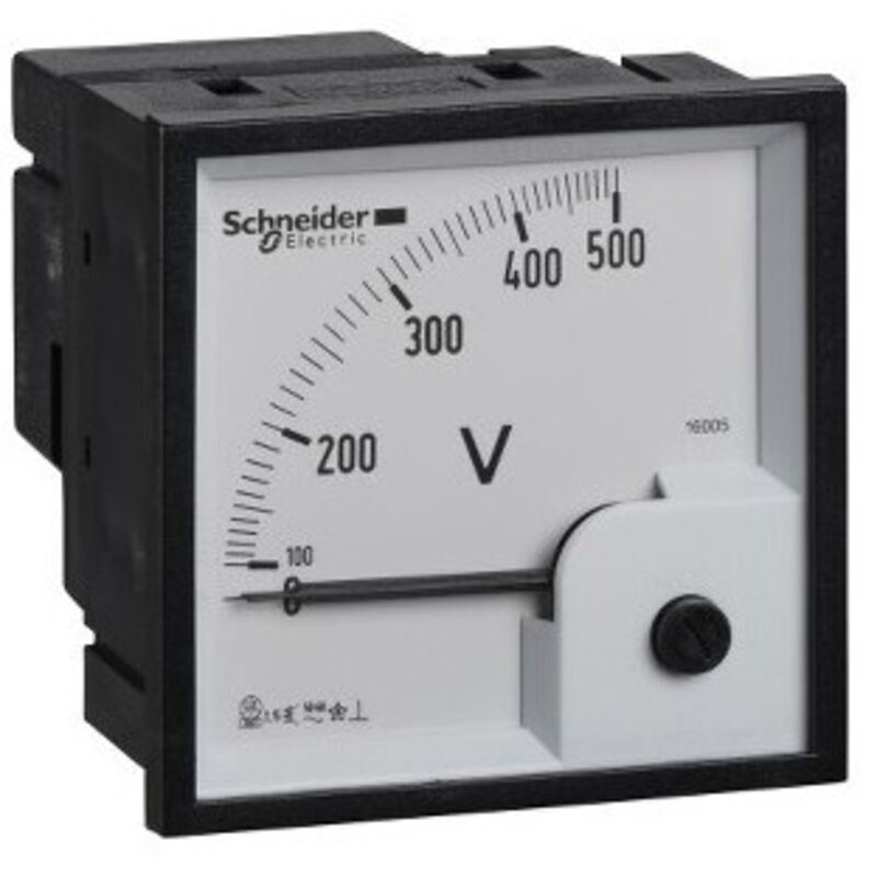 Schneider Electric - Schneider 16005 Voltmètre analogique vtl 500V 72X72