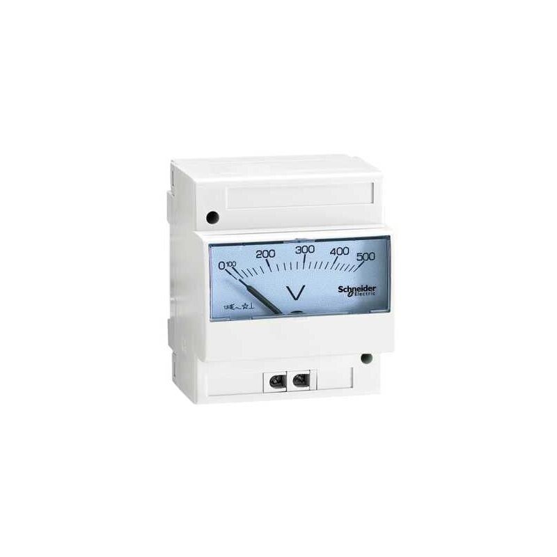 Schneider Electric - PowerLogic, Voltmètre analogique modulaire vlt 0-500 v - 16061