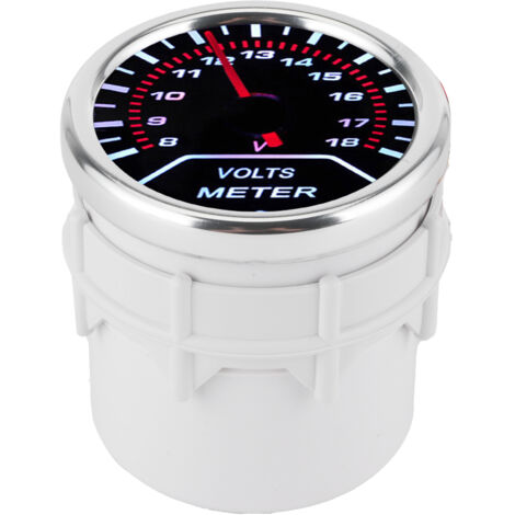 Voltmètre Universel 52mm pour Tableau de Bord Automobile - Indicateur de Tension