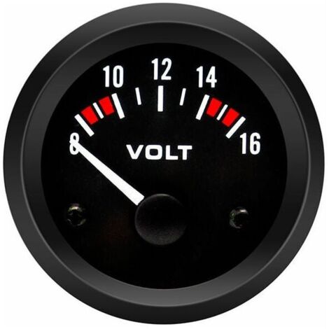 Voltmètre Volt Jauge BX100007 52mm/2in Voltmètre Jauge (8-16V) voltmetre voiture gauge+gorgeri universal 12v voltmètre-LIAIKI