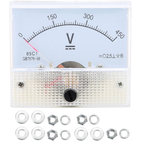 Voltmetro analogico 85C1, voltmetro CC, voltmetro, indicatore CC 0-450 V