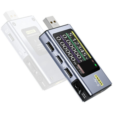 Voltmetro digitale portatile Amperometro Tester USB TYPE-C Protocollo di ricarica rapida per telefoni cellulari Test di rilevamento Misurazione della capacità di intervento Misurazione dell'ondulazion