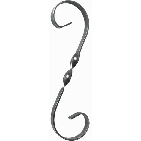 DECO FER FORGE Volute en S 350X110