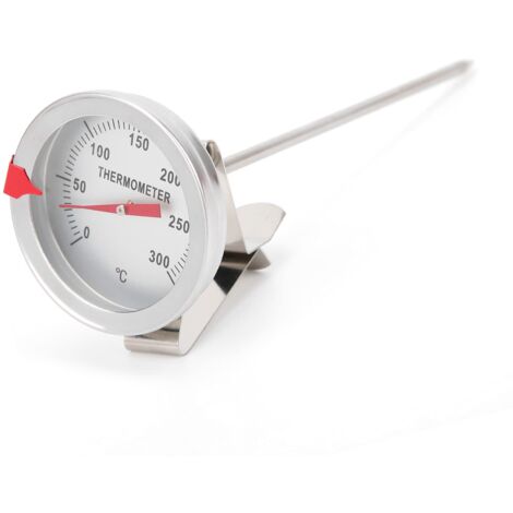 Voluxe Frittierthermometer, 5 cm Skala Frittierthermometer mit 5 cm Skala für Autoölwanne (15 cm)